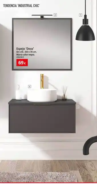 Bauhaus Espejo 'deco' oferta