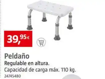 Bauhaus Peldaño regulable en altura. capacidad de carga máx oferta