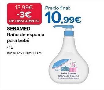 Costco Sebamed baño de espuma para bebé oferta