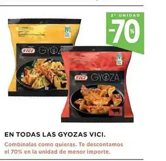 El Corte Inglés En todas las gyozas vici oferta