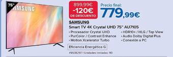 Costco Samsung smart tv 4k crystal uhd 75 oferta