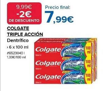 Costco Colgate triple acción dentífrico oferta