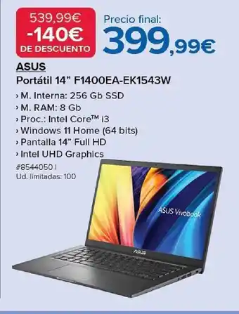 Costco Asus portátil 14 oferta