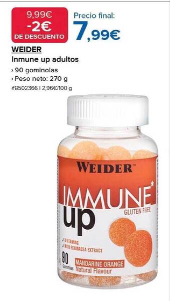 Costco Weider inmune up adultos oferta