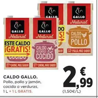 El Corte Inglés Caldo gallo oferta