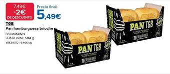 Costco Tgb pan hamburguesa brioche oferta