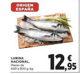 El Corte Inglés Lubina nacional oferta