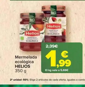 Carrefour Mermelada ecológica helios oferta