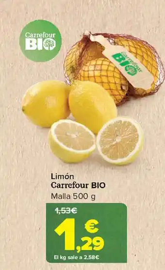Carrefour Limón carrefour bio malla oferta