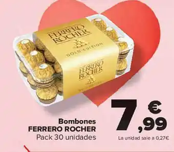 Carrefour Market Bombones ferrero rocher pack 30 oferta
