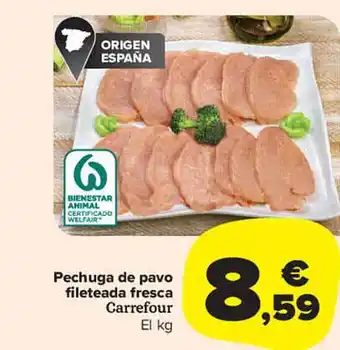 Carrefour Market Pechuga de pavo fileteada fresca carrefour oferta