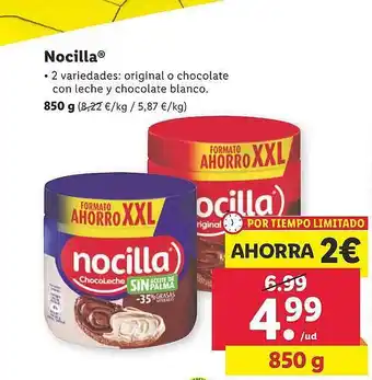 Lidl Nocilla oferta