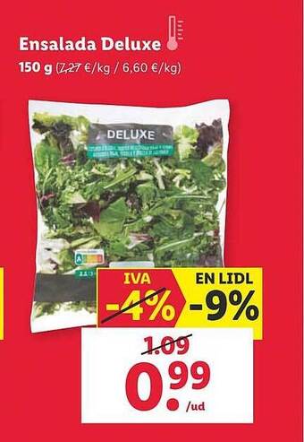 Lidl Ensalada deluxe oferta