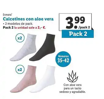 Lidl Esmara calcetines con aloe vera oferta