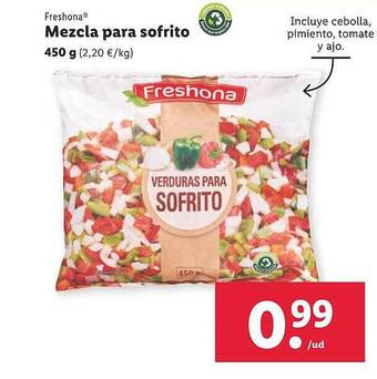 Lidl Freshona mezcla para sofrito oferta