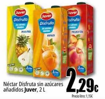 Unide Supermercados Néctar disfruta sin azúcares añadidos juver oferta
