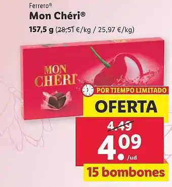 Lidl Ferrero mon chéri oferta