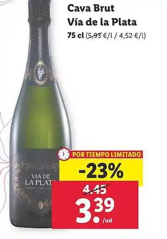Lidl Cava brut via de la plata oferta