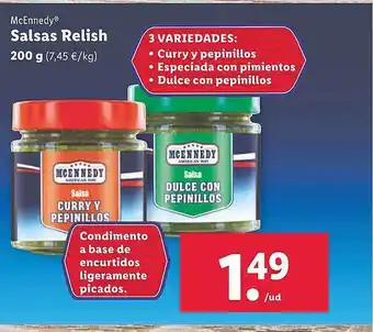 Lidl Mcennedy salsas relish oferta