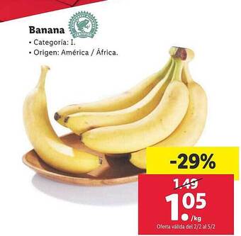 Lidl Banana oferta