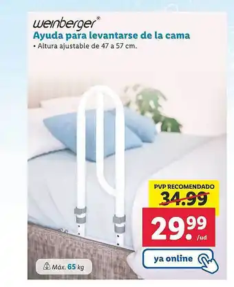 Lidl Weinberger ayuda para levantarse de la cama oferta