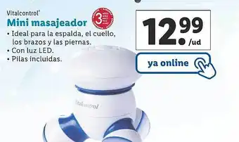 Lidl Vitalcontrol mini masajeador oferta