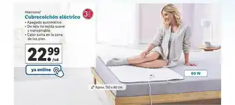Lidl Vitalcontrol cubrecolchón eléctrico oferta