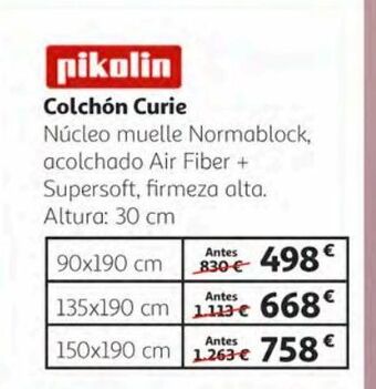 Alcampo Colchones pikolin oferta