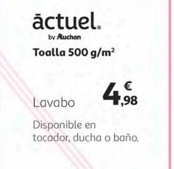 Alcampo Toallas actuel oferta