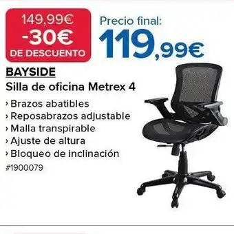 Costco Silla de oficina metrex 4 oferta