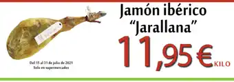 Hiper Usera Jamón ibèrico Jarallana oferta