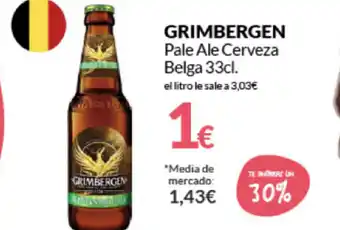 PrimaPrix Grimbergen Pale Ale Cerveza Belga 33cl oferta