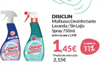 Disiclin Multiusos Desinfectante Lavanda/ Sin Lejía Spray 750ml