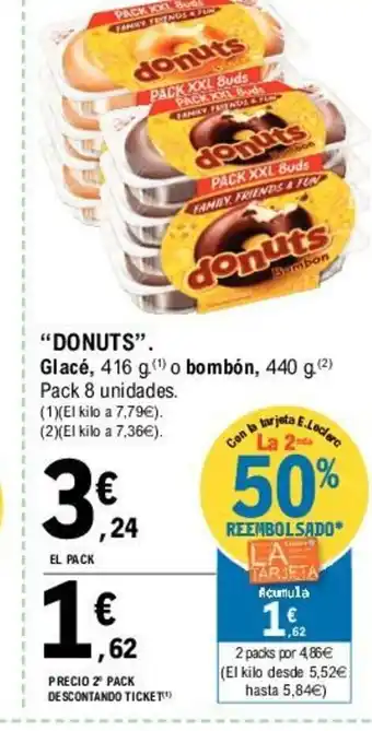 E.Leclerc Donuts Glacè o bombó oferta