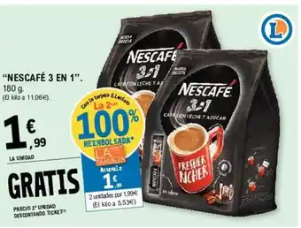 E.Leclerc Nescafè 3 en 1 180 g oferta
