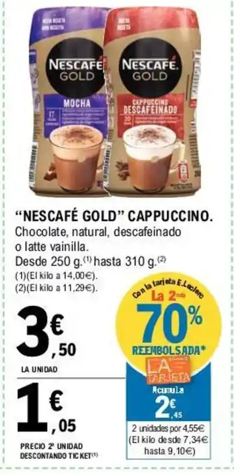E.Leclerc Nescafè Gold Cappuccino oferta