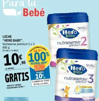 E.Leclerc Hero Baby Leche 800 g oferta