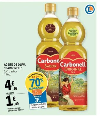 E.Leclerc Carbonell Aceite de Oliva 1 litro oferta
