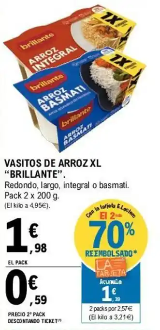 E.Leclerc Brillante Vasitos de Arroz XL oferta
