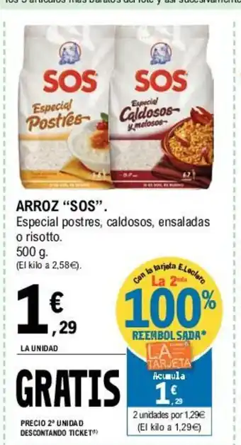 E.Leclerc Sos Arroz 500 g oferta