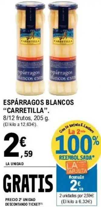 E.Leclerc Carretilla Espárragos Blancos 205 g oferta