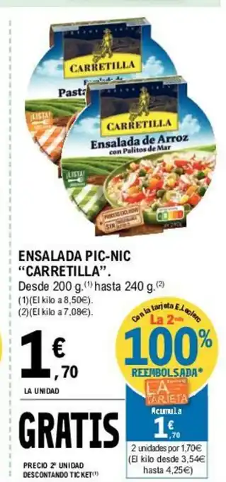 E.Leclerc Carretilla Ensalada Pic-nic oferta
