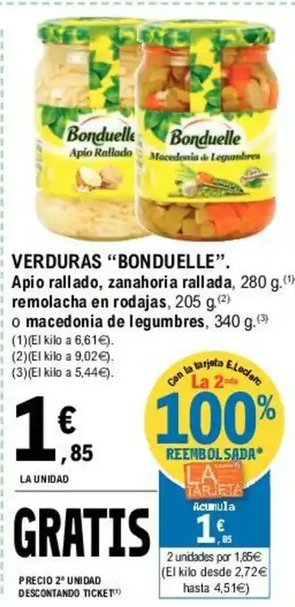 E.Leclerc Bonduelle Verduras oferta