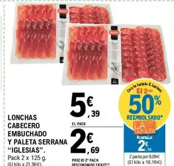E.Leclerc Iglesias Lonchas Cabecero oferta