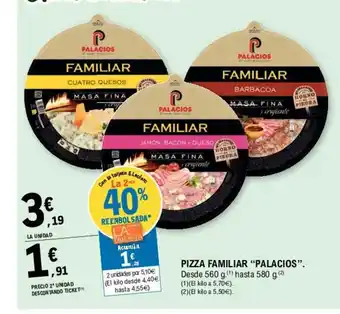 E.Leclerc Palacios Pizza Familiar oferta