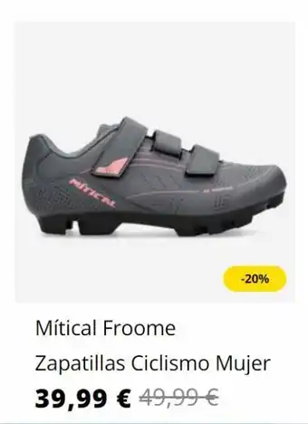 Sprinter Mítical -20% mítical froome zapatillas ciclismo mujer 39,99 € 49,99 € oferta