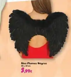 Toy Planet Alas plumas negras 50 x 40 cm 5,99€ oferta