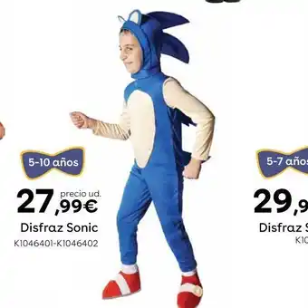 ToysRus Disfraz sonic oferta