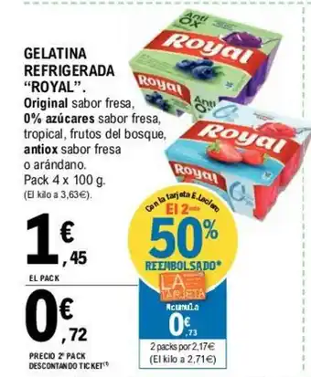 E.Leclerc Royal Gelatina Refrigerada oferta