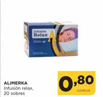 Alimerka Alimerka infusión relax, 20 sobres oferta
